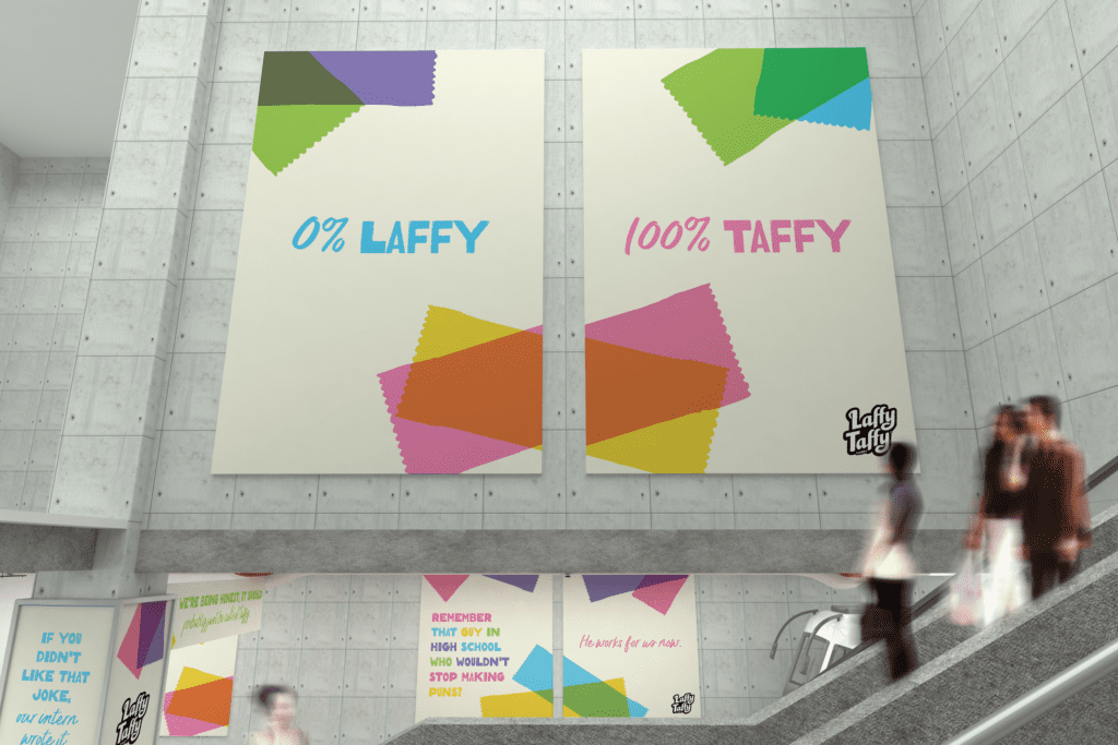 Caitlin Kreinheder 0 Percent Laffy 100 Percent Taffy Project - Top 10 Shortlist for Adobe's Digital Edge Awards competition