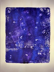 light and dark blue abstract print
