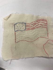american flag patch design