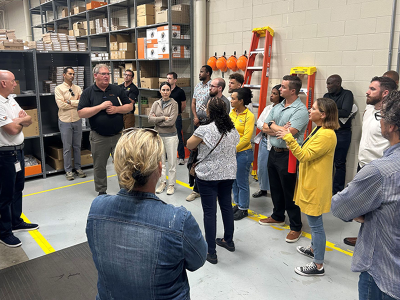 Executive M.B.A. students visit Weidmuller’s Richmond plant