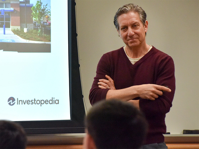 Investopedia Editor in Chief Caleb Silver visited VCU to talk with students about investing, saving and preparing for the financial realities of adulthood.