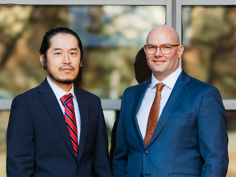 Wenhao Zhu (left) Ben Chapin (right)