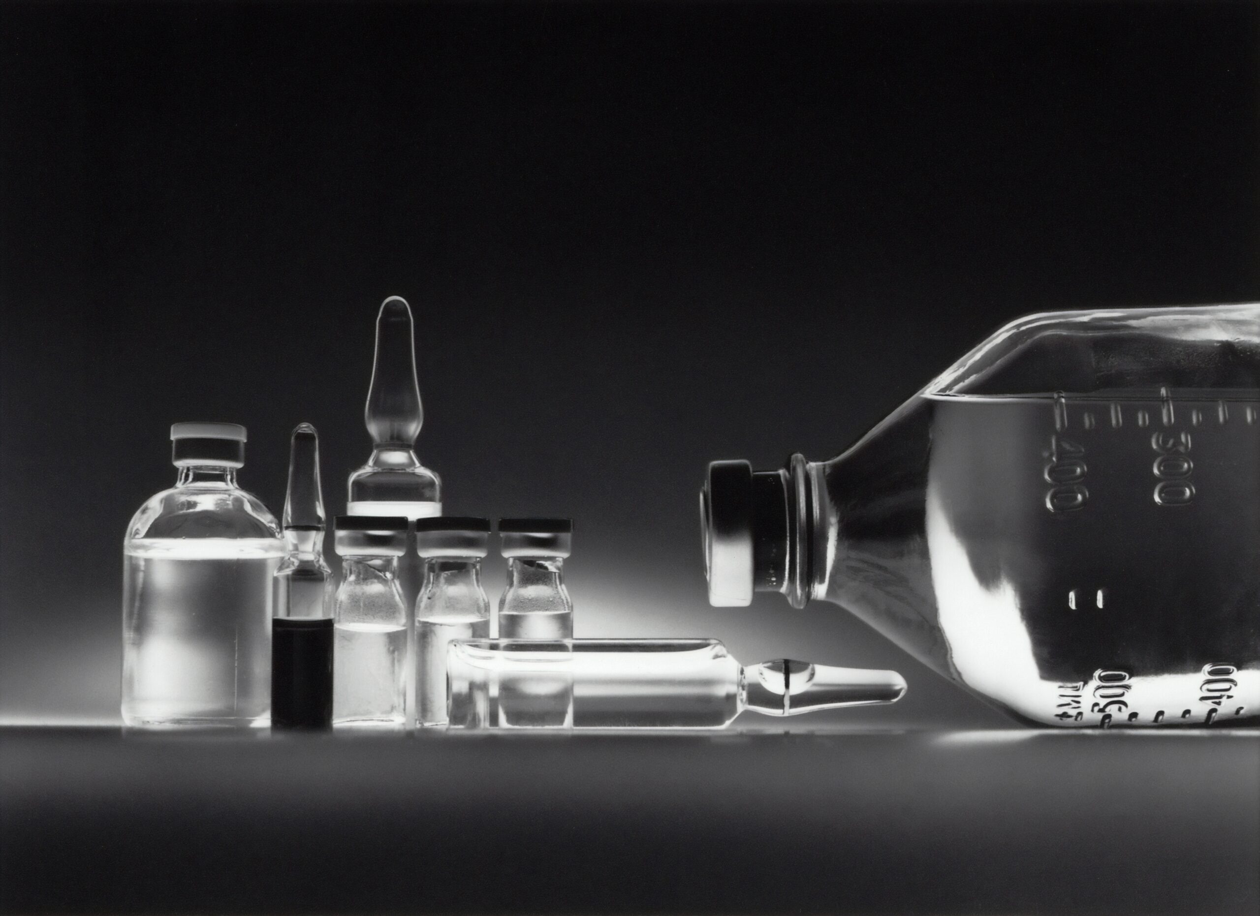 stock image of drug vials