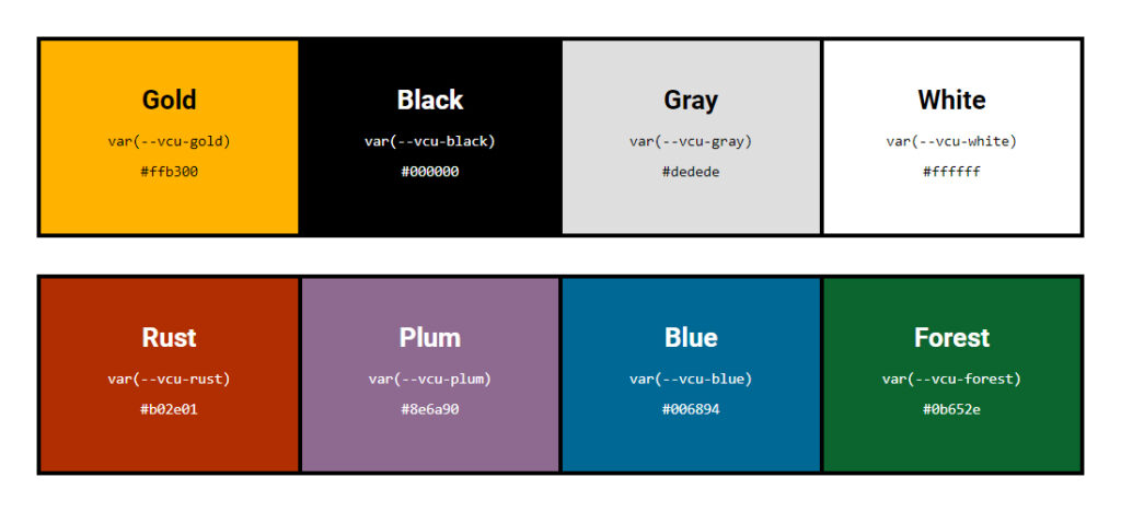 Compass v1.8.0 offers 4 primary colors (gold, black, gray, and white) and 4 accent colors (rust, plum, blue, and forest)