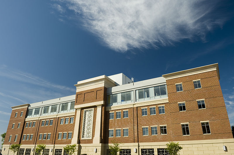 Picture of the W. Baxter Perkinson Jr. Building at VCU School of Dentistry. 
