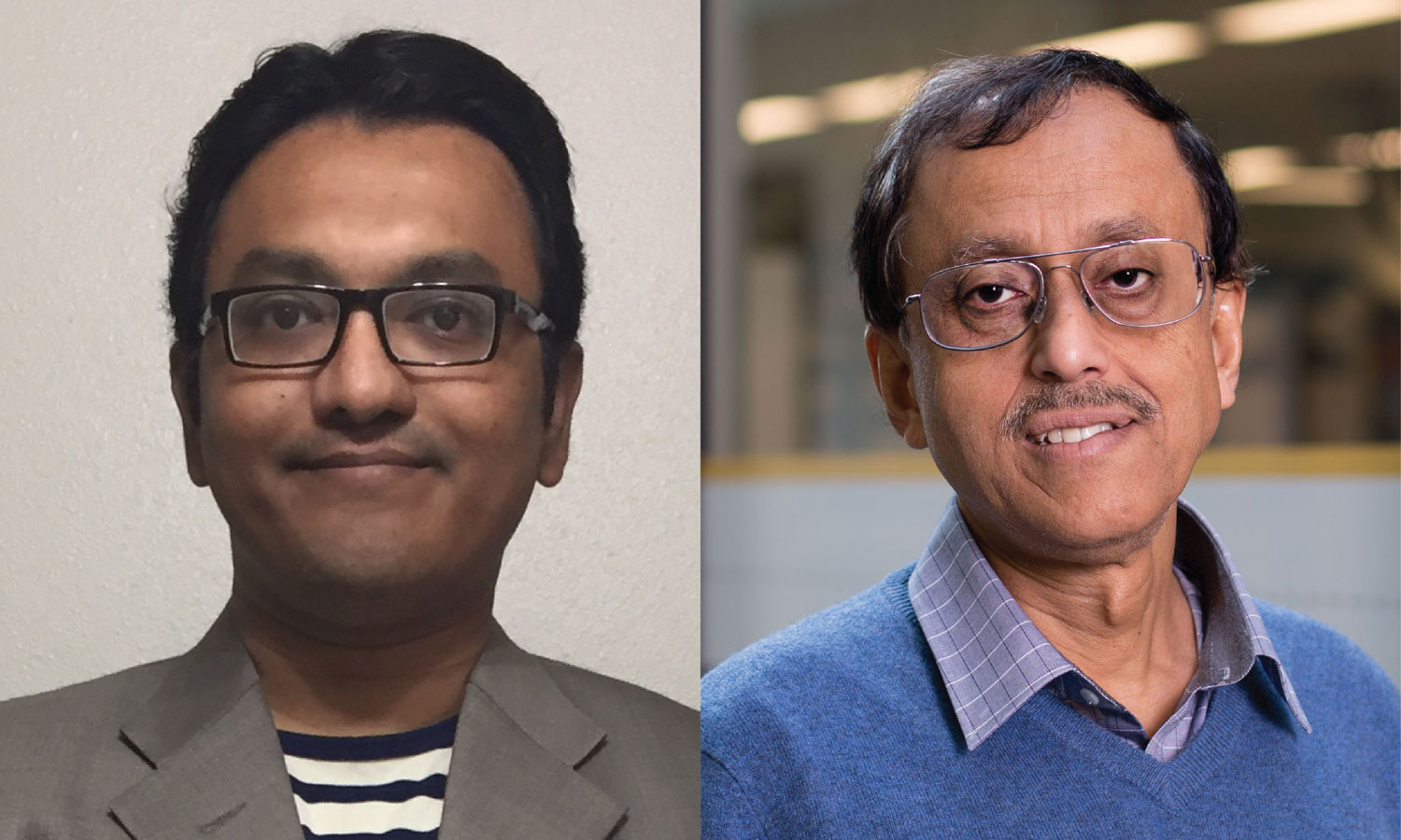 Md Ahsanul Abeed, Ph.D., and Supriyo Bandyopadhyay, Ph.D., Commonwealth Professor in the Department of Electrical and Computer Engineering