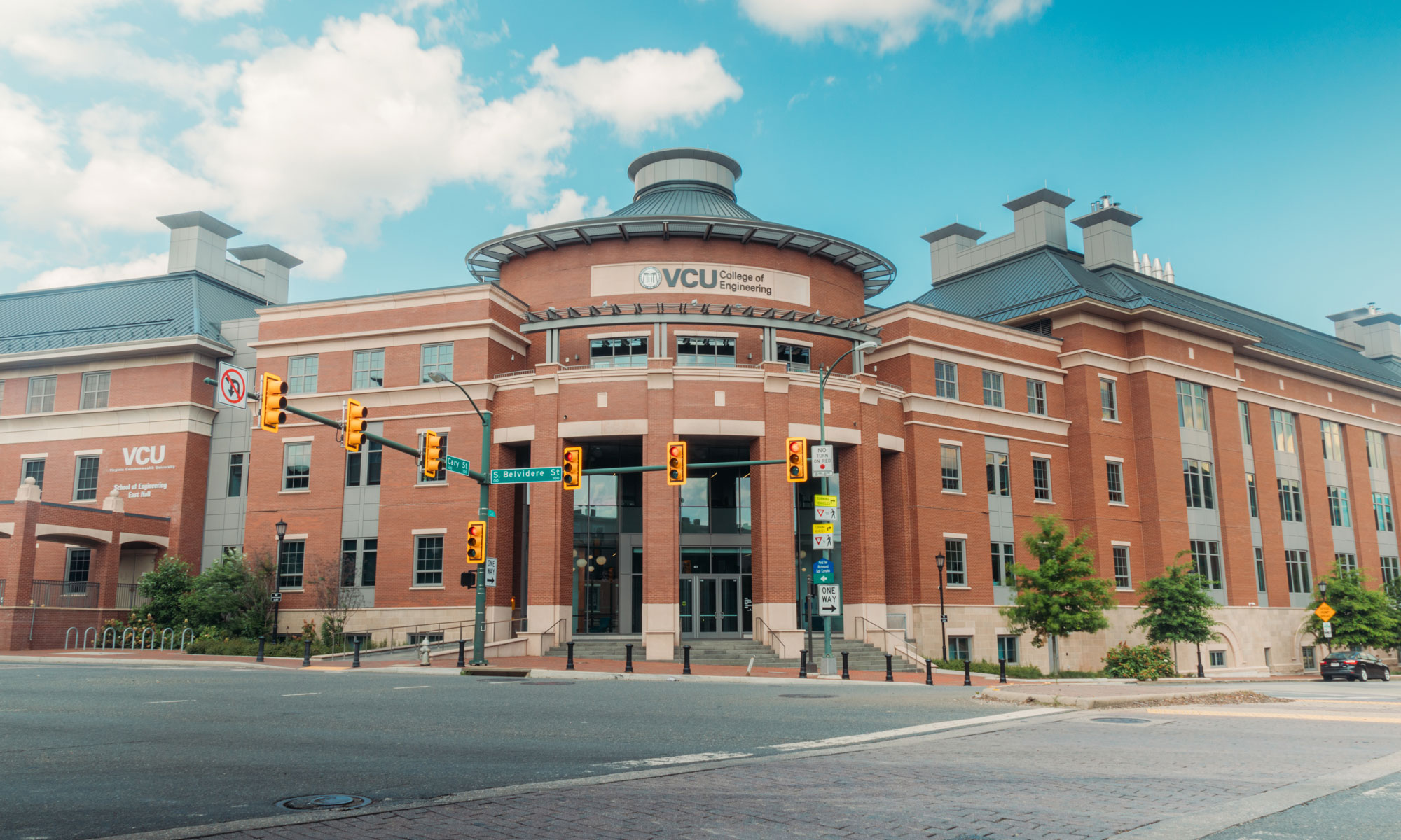 Front entrance of the Engineering Research Building