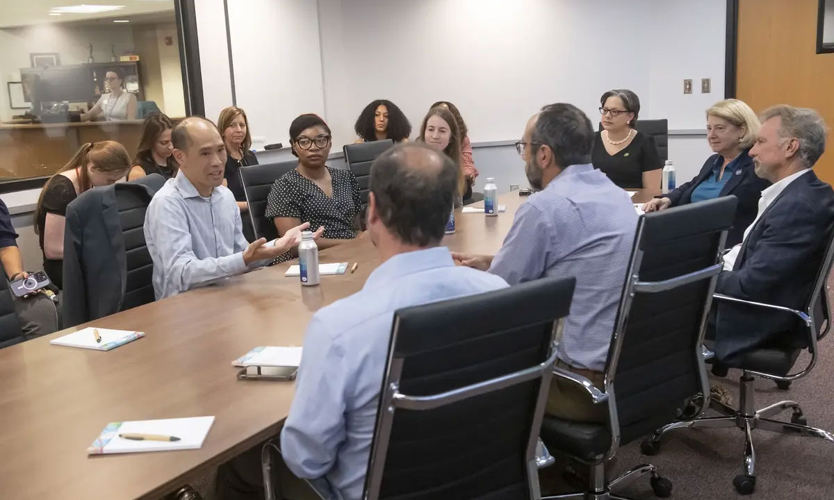 Stephen Fong, Ph.D., shared results of recent VCU research on the health care costs of extreme heat.