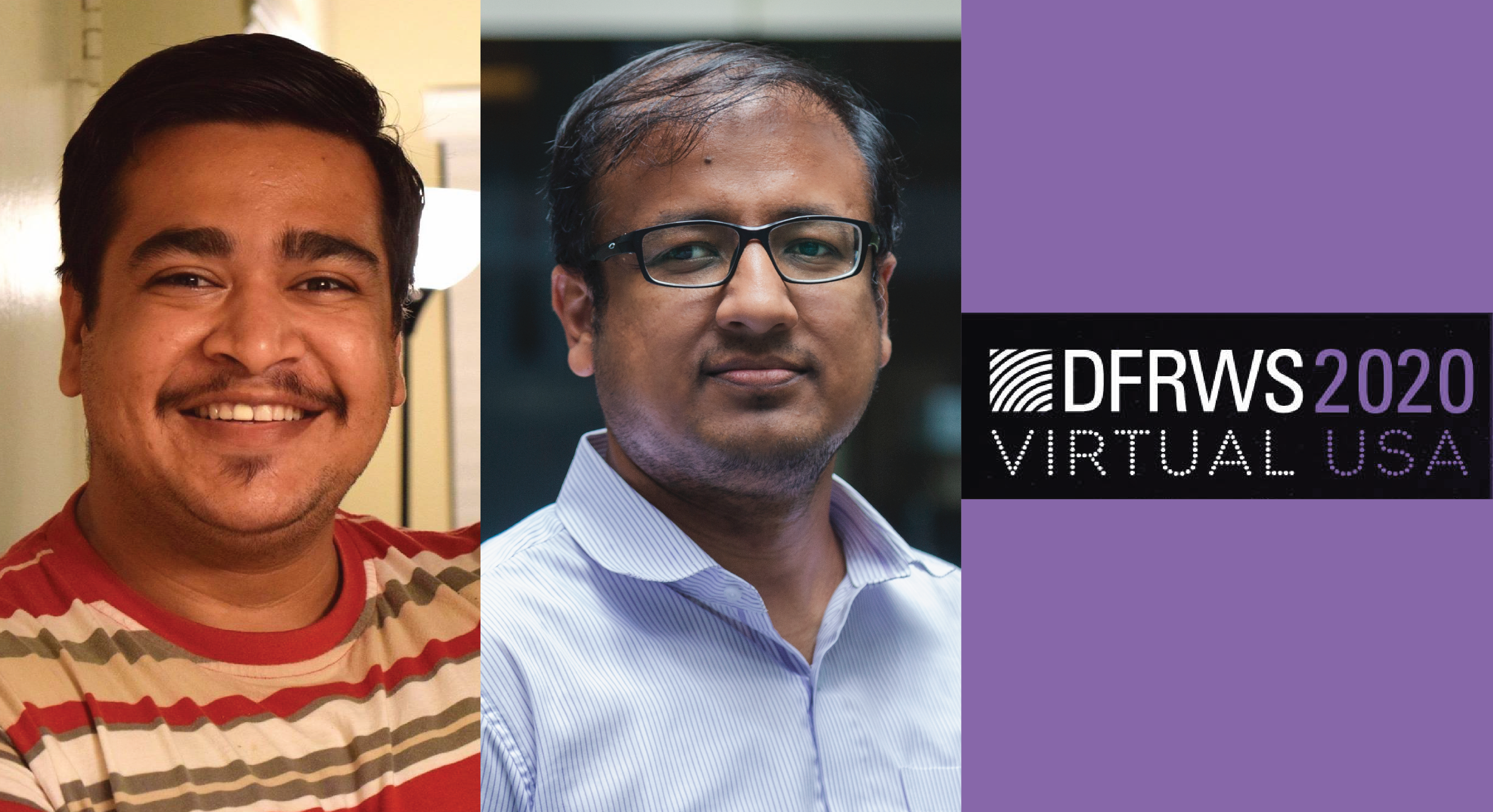 Doctoral student Syed Ali Qasim and Irfan Ahmed, Ph.D., assistant professor of computer science and director of VCU Engineering’s Security and Forensics Engineering (SAFE) lab.