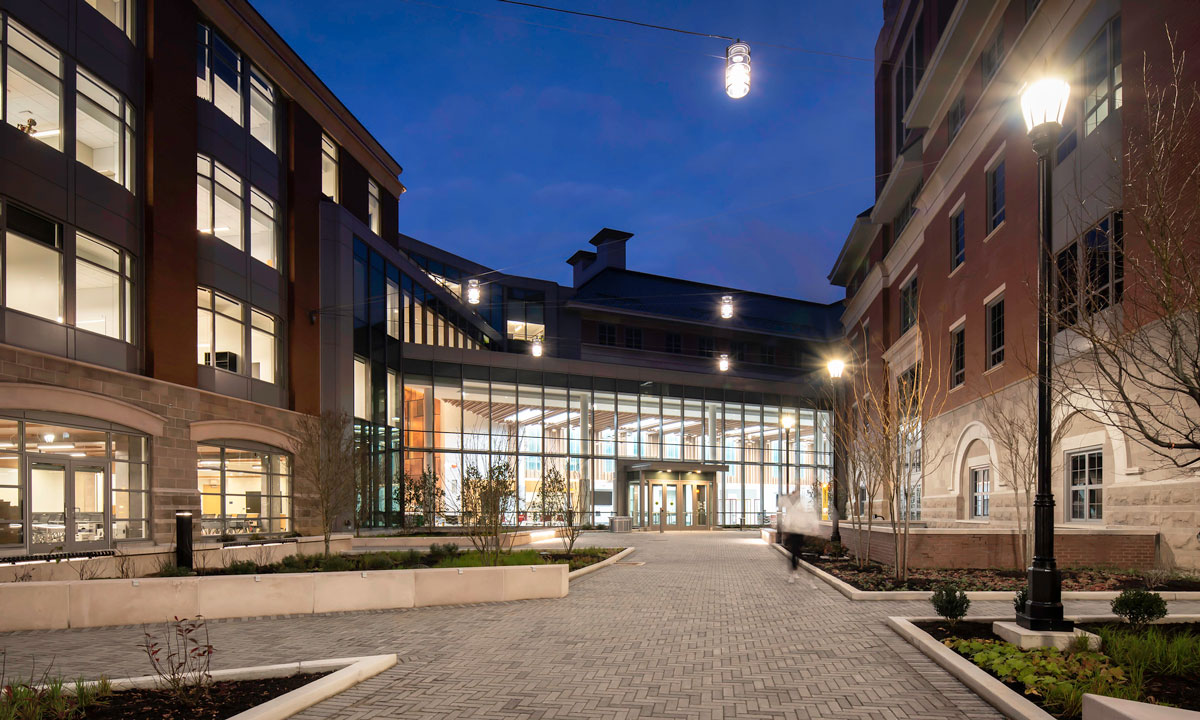 ERB’s innovation courtyard courtesy of Baskervill