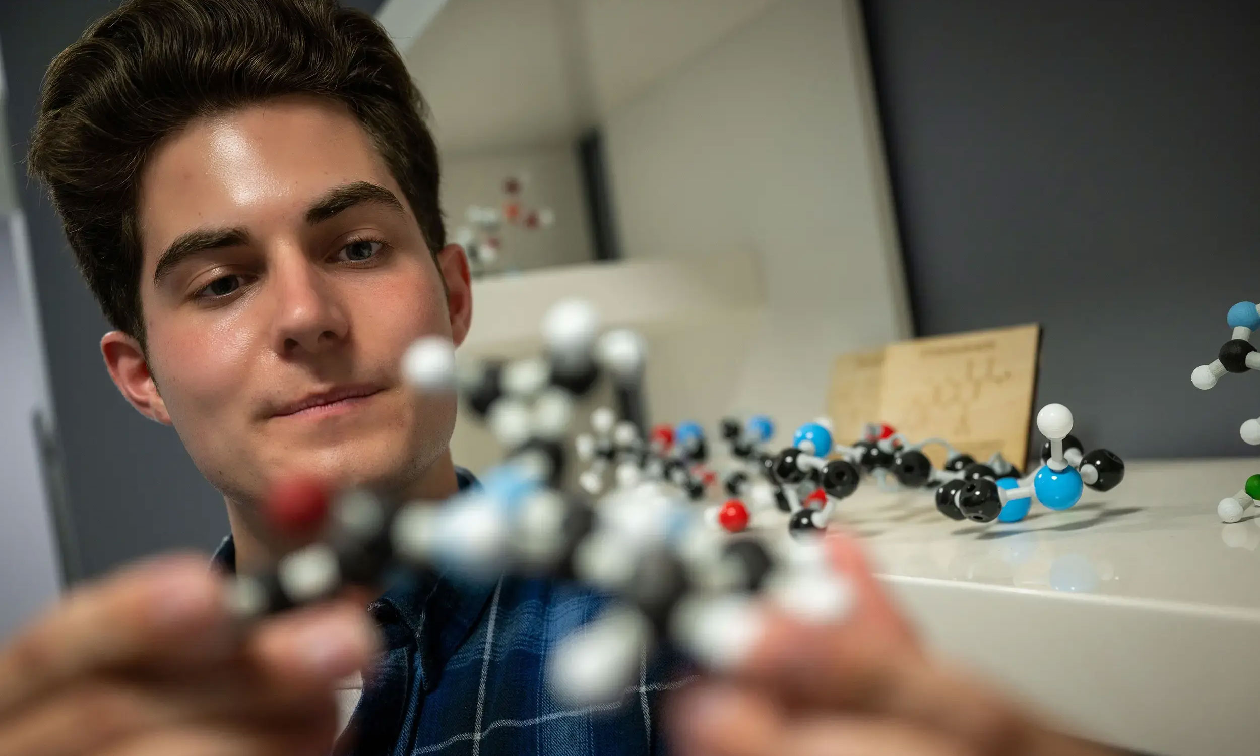 Grayson Jacey is interested in the scientific and engineering side of medicine, especially how drugs are developed and made.