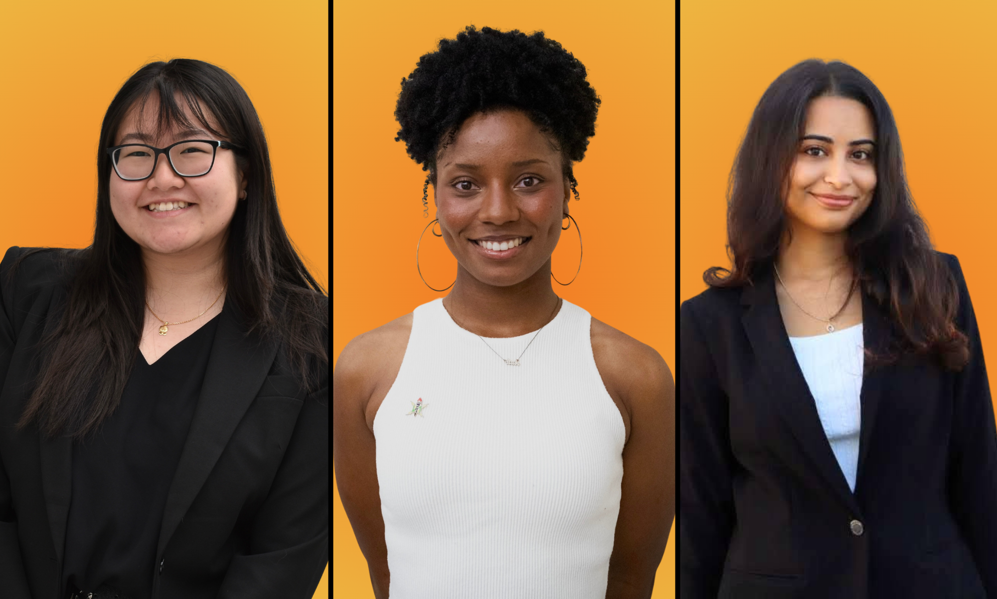 From left: Jessica Nguyen, Jade Rasberry and Smridhi Madan