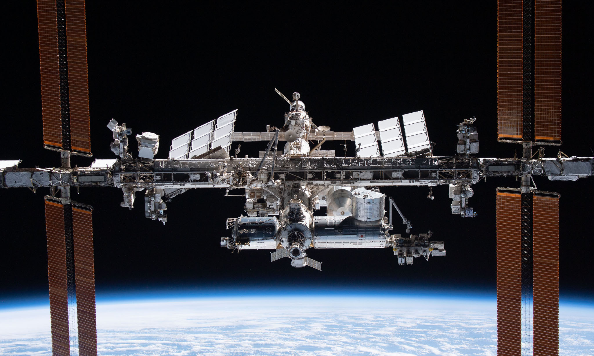 Photo of the International Space Station taken from the SpaceX Crew Dragon Endeavour 2021. (Credit: NASA)