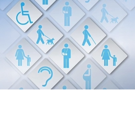abstract icons representing accessibility