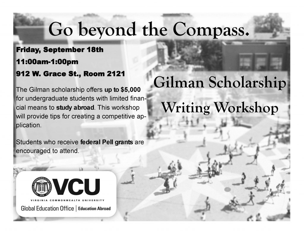 Gilman Writing Workshop Flyer 2015