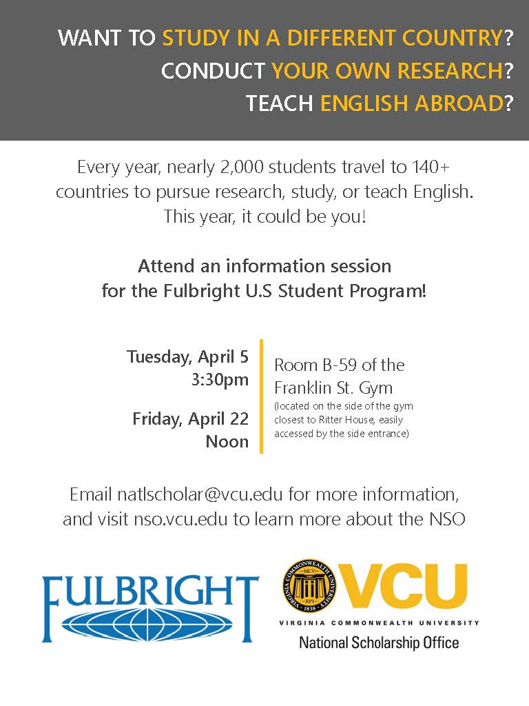Fulbright Info Session - SOWS