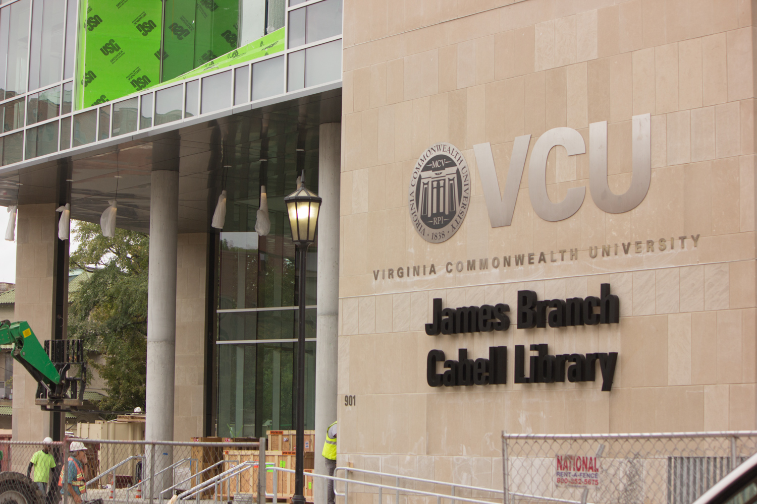 Cabell Has A New Sign! – VCU Libraries Construction