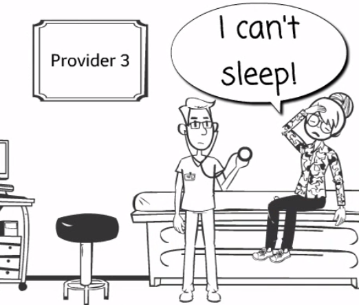 screenshot of provider and patient