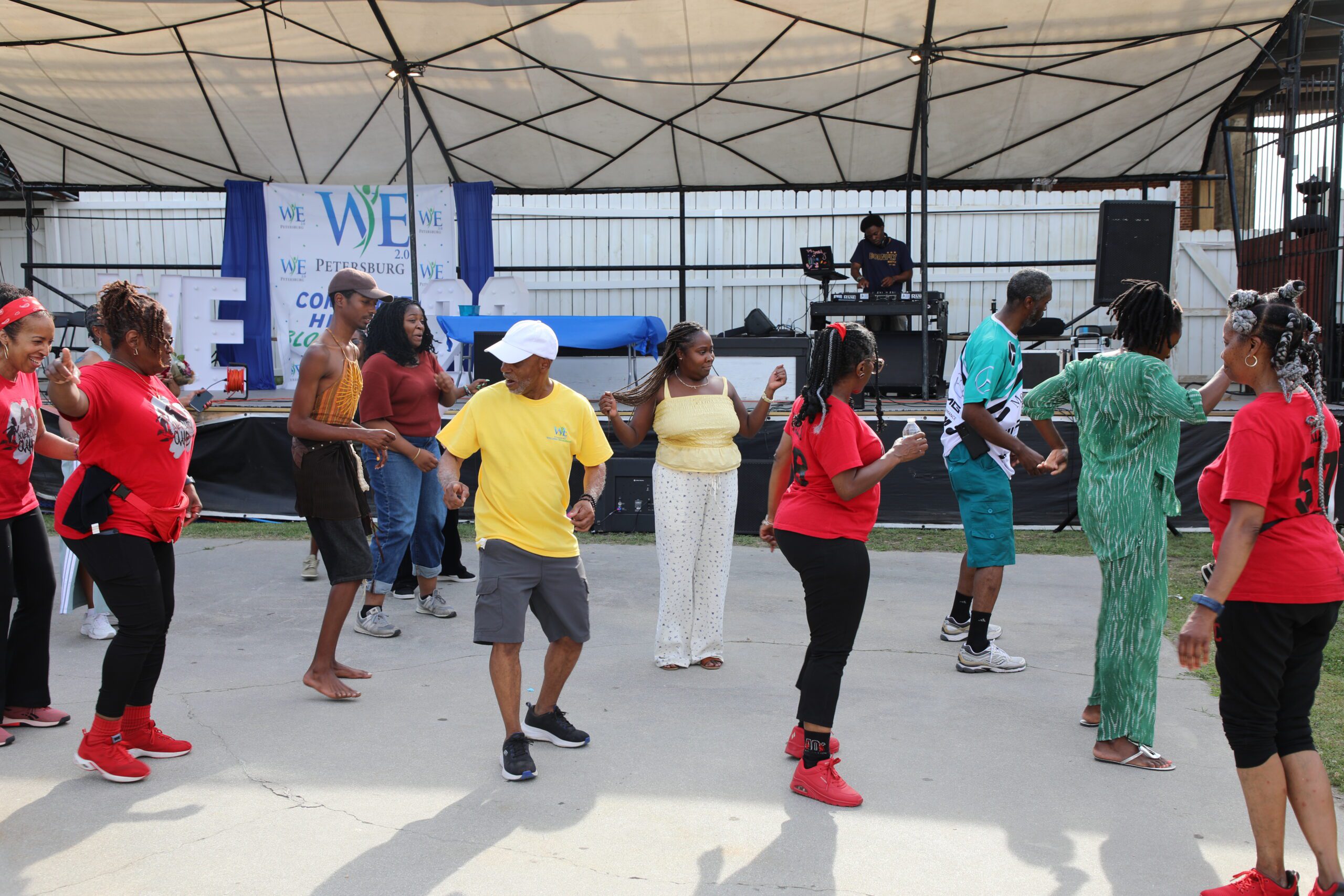 Image of a group of people dancing