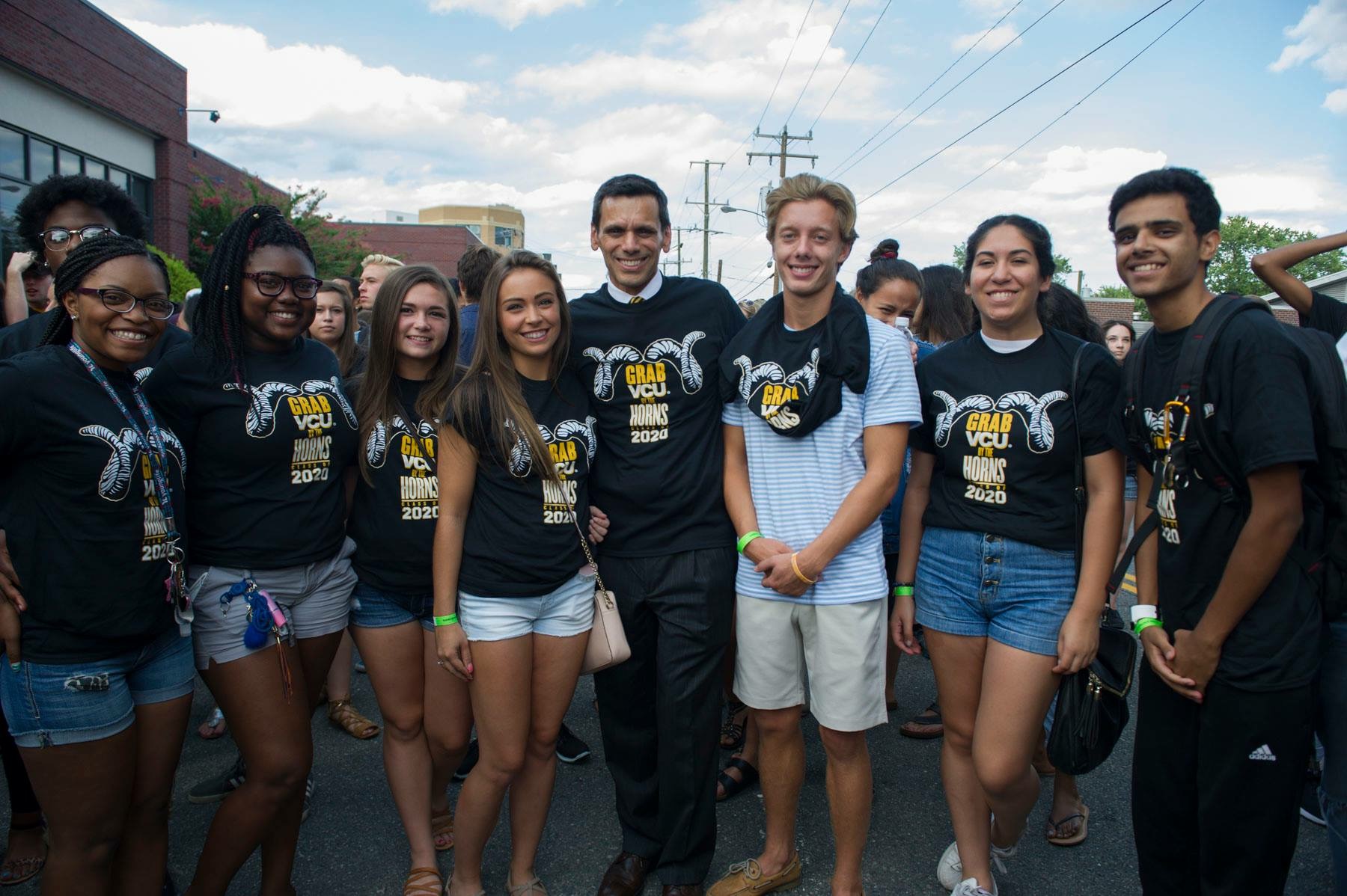 President Rao and members of the Class of 2020