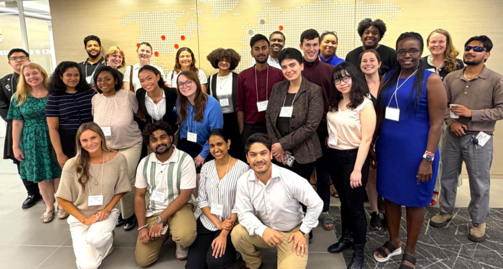 Group of VCU student attendees at the Global Leadership Summit