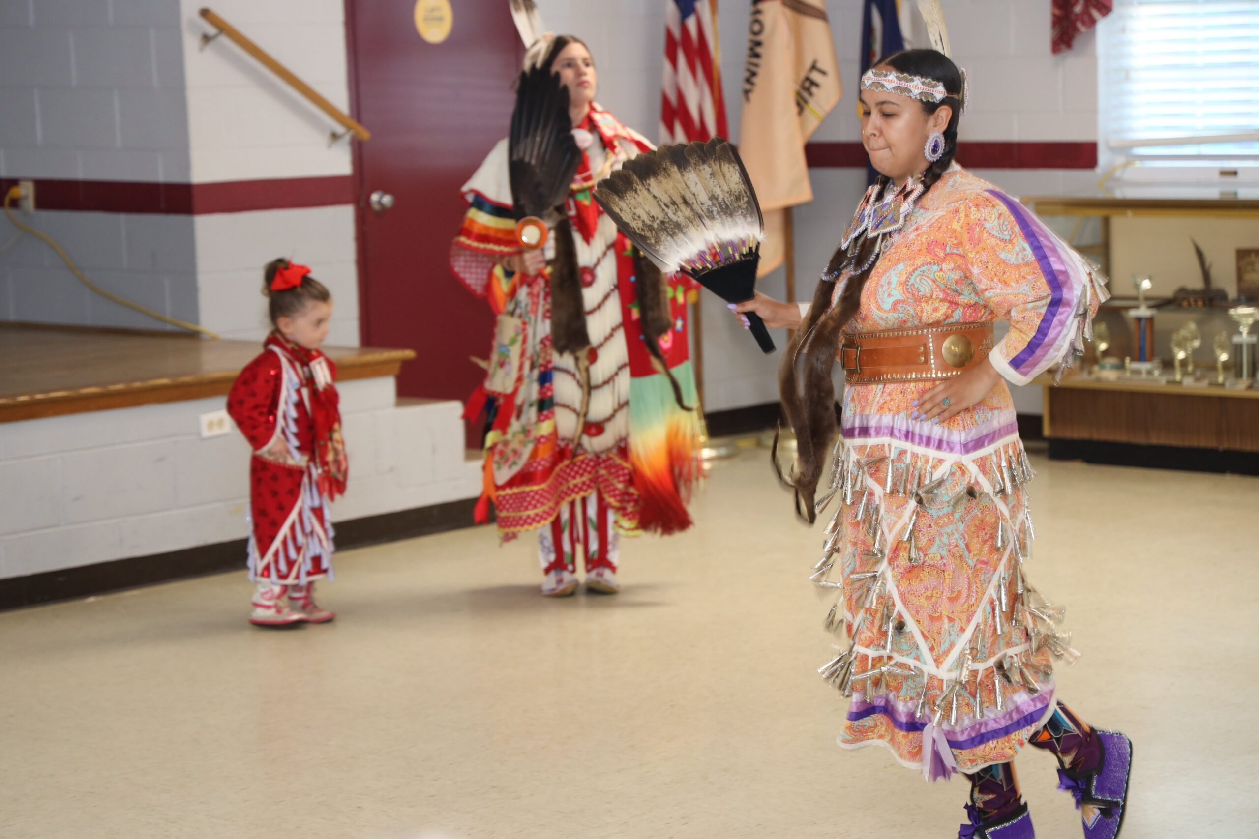 Image of several people in traditional Native American