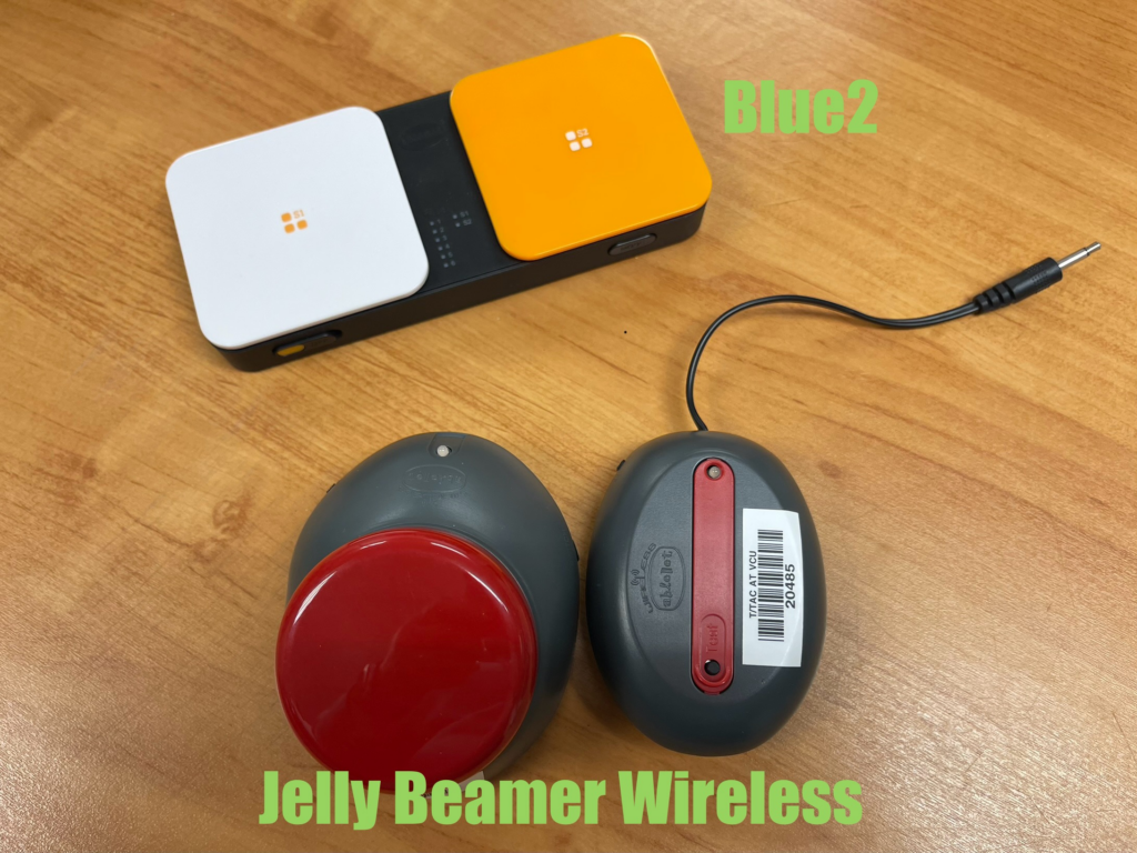 Images of blue tooth and jelly beamer switches