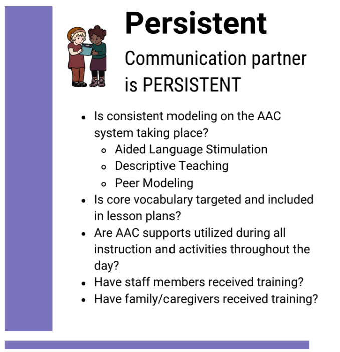 Persistent
Communication partner is persistent