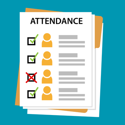 Illustration of an attendance sheet