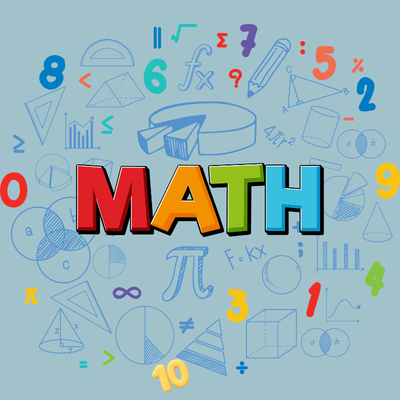 Image with math functions and the word math